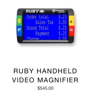 Ruby Handheld Video Magnifier